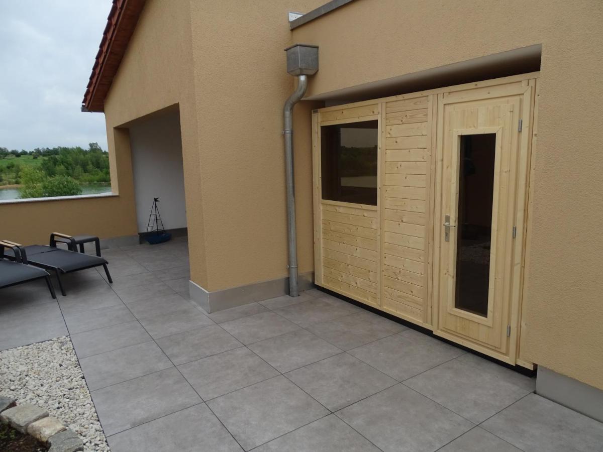 Feriendomizil Am Stoermthaler See, Lagovida, Leipziger Neuseenland, Grosspoesna, Privatstrand Exteriör bild
