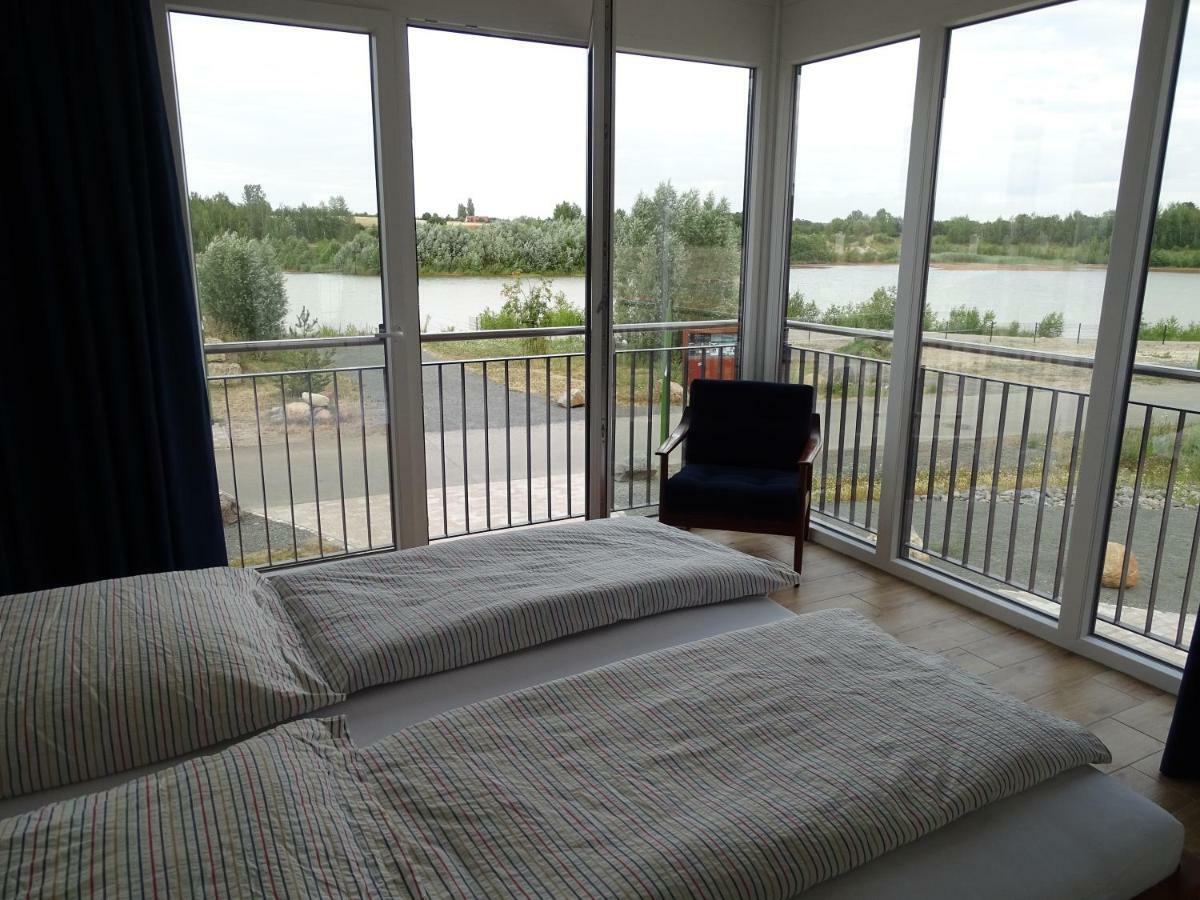 Feriendomizil Am Stoermthaler See, Lagovida, Leipziger Neuseenland, Grosspoesna, Privatstrand Exteriör bild