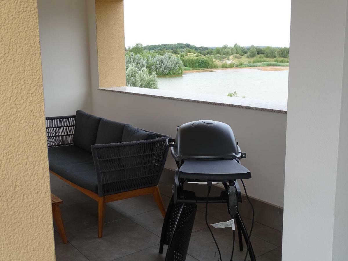 Feriendomizil Am Stoermthaler See, Lagovida, Leipziger Neuseenland, Grosspoesna, Privatstrand Exteriör bild
