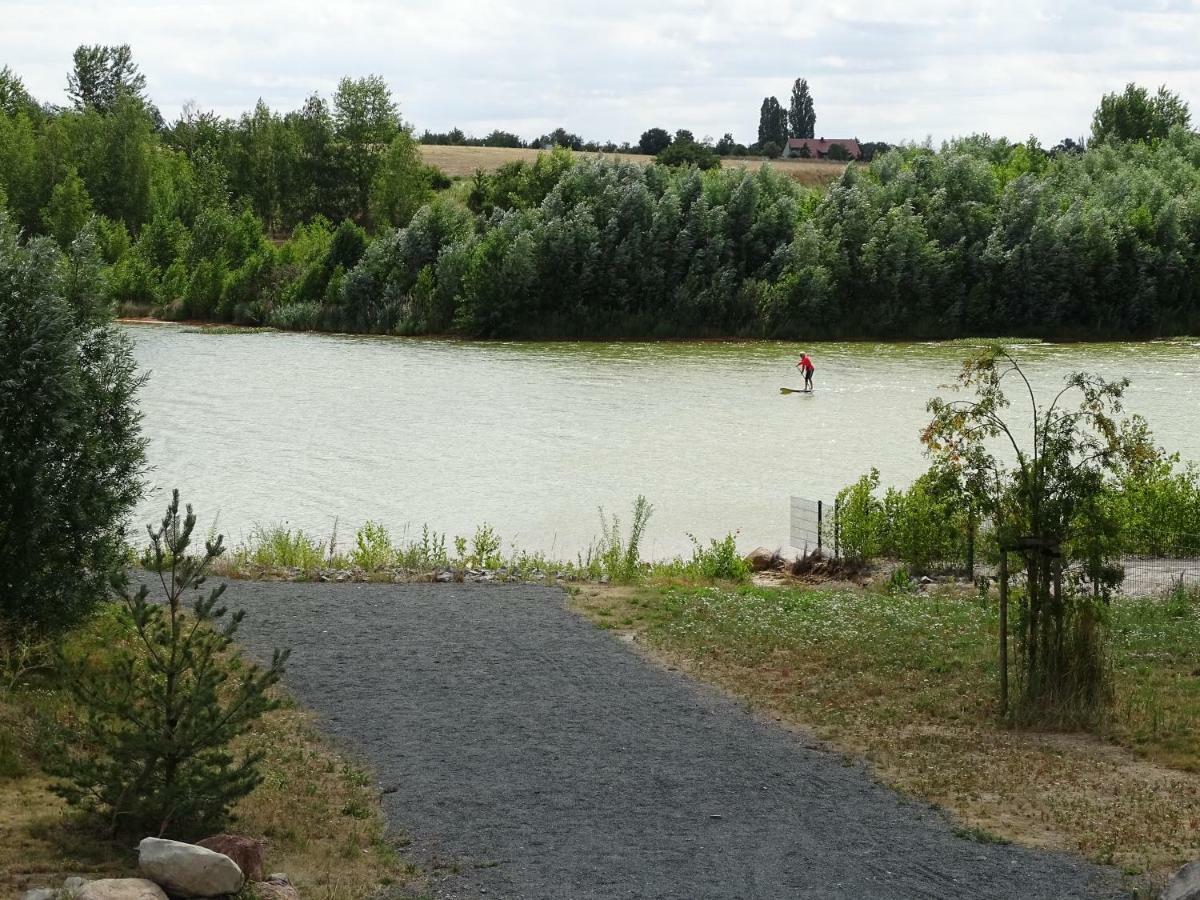 Feriendomizil Am Stoermthaler See, Lagovida, Leipziger Neuseenland, Grosspoesna, Privatstrand Exteriör bild