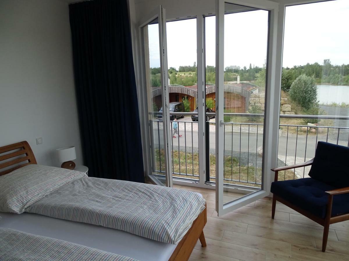 Feriendomizil Am Stoermthaler See, Lagovida, Leipziger Neuseenland, Grosspoesna, Privatstrand Exteriör bild