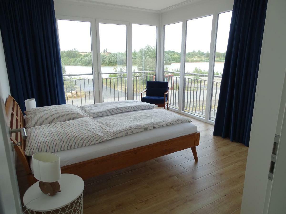 Feriendomizil Am Stoermthaler See, Lagovida, Leipziger Neuseenland, Grosspoesna, Privatstrand Exteriör bild