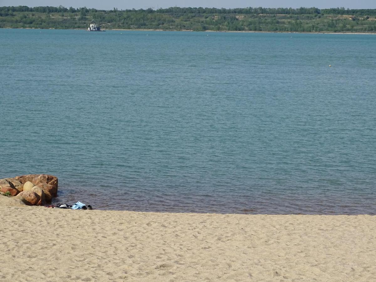 Feriendomizil Am Stoermthaler See, Lagovida, Leipziger Neuseenland, Grosspoesna, Privatstrand Exteriör bild