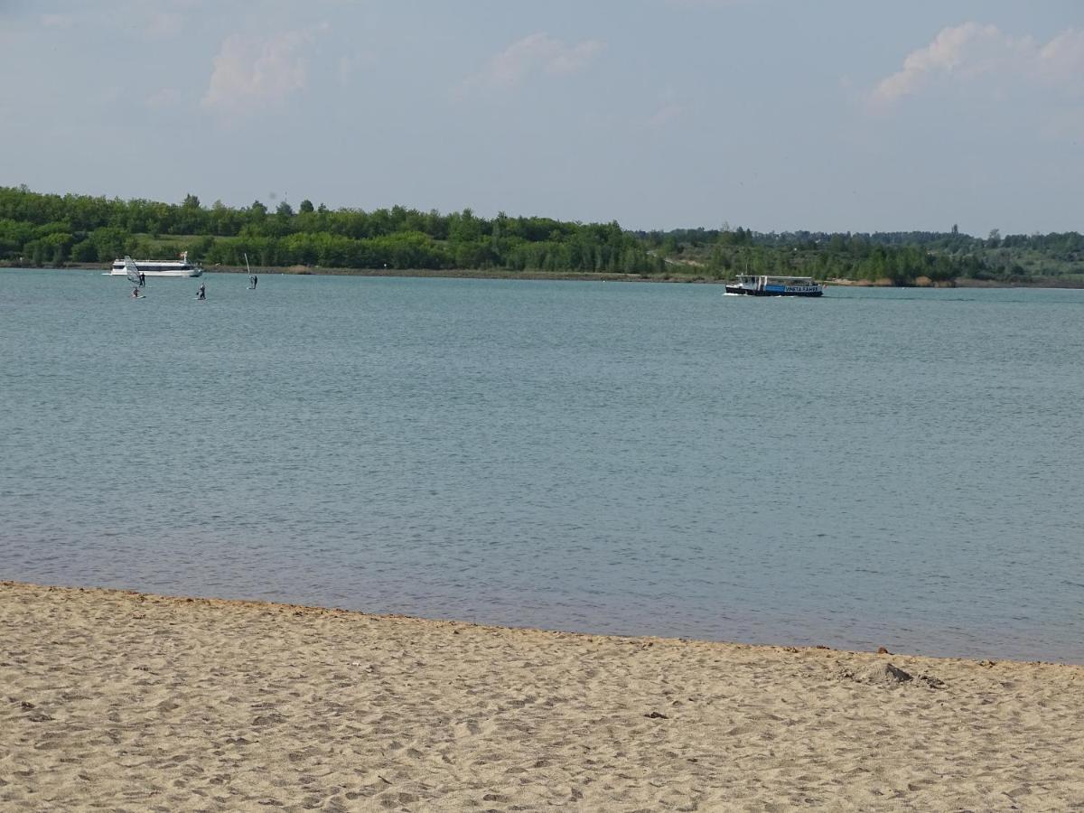 Feriendomizil Am Stoermthaler See, Lagovida, Leipziger Neuseenland, Grosspoesna, Privatstrand Exteriör bild